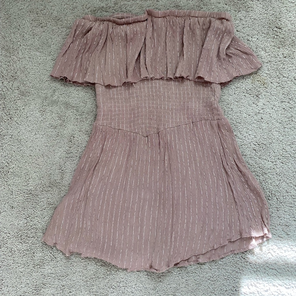 Mustard Seed nude and metallic romper size small